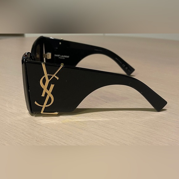 Saint Laurent Sl M119 Blaze Oversized Sunglasses Black - Picture 5 of 6
